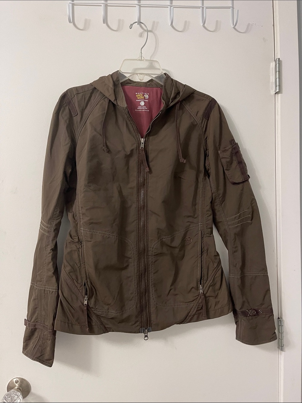 Mountain Hardwear Women’s Hooded Brown Zip Jacket